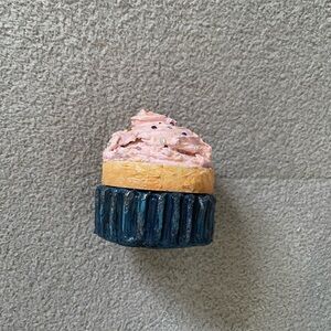 Pink and Blue Cupcake Trinket Box